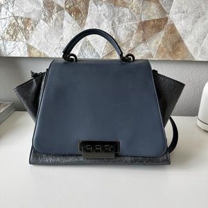 Navy and Metallic Zac Posen Handbag